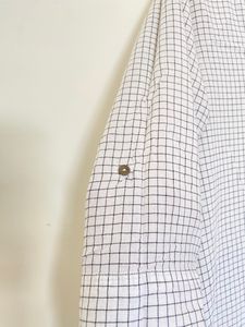 Black and white check kurta