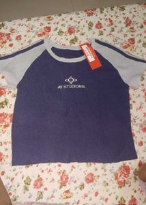 AY STUDIORS Navy Blue T-Shirt