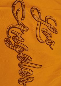 mango yellow NBA Los Angeles Graphic Tee