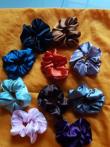 Satin Scrunchie Hair Ties Set