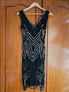 New Sparkly Art Deco Flapper Dress