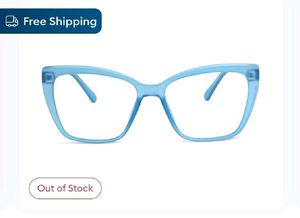 Eyemyeye Nerdlane Blue Full Frame Cat Eye GlassesN