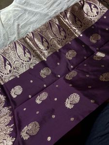 Designer Banarasi silk saree with blouse (women’s)