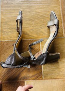 Sparkly Silver Heels