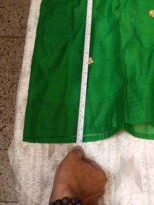 Green Embroidered Kurta Set with dupatta