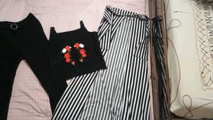 Striped Jumpsuit & Top Set + With Gift 🎁