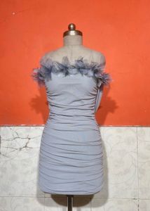 Chic Ruched Off-Shoulder Dress