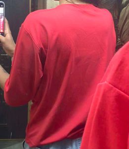 Red Moschino Style T-Shirt