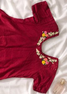 hand embroidery kurta set❤️