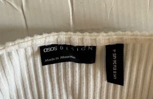 ASOS Ribbed Long Sleeve Bodysuit