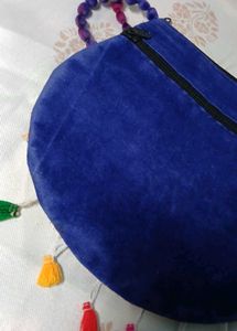 Boho Embroidered Jai Siya Ram Sling Bag