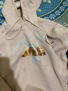 Cute Croissant Graphic Hoodie