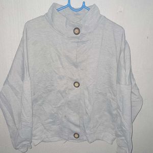 ⭐️Cute Grey Buttoned Jacket (2 buttons missing)