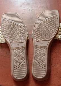 Women's White Crochet Flat Sandals
