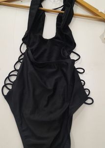 Black One-Piece Swimsuit