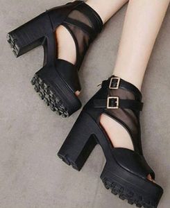 SSS Block Heels Black