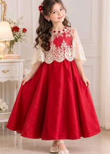 Elegant Red Lace frock