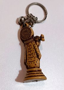 Lord Krishna Key Chain (Brown)