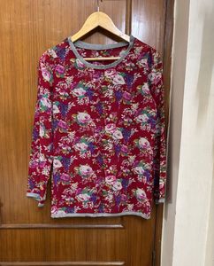 Floral Print Long Sleeve Top