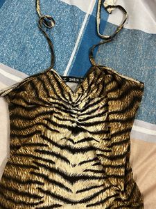 Shein Tiger Print One Piece bodysuit
