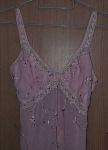 Sheer Lace Trim Cami Top