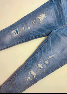 Blue Designer Jeans For Girl Or Woman 30 Waist