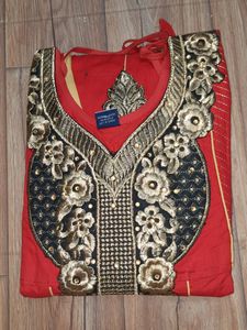 Anarkali Suit With SelevesMaterial & Legging Set🛍