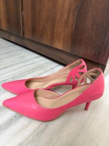 Hot Pink Patent Leather Heels