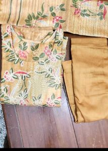 New Chanderi Silk (Like) Suit With Dupatta