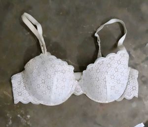 White Lace Bra