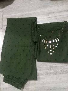 Elegant Mirror Work Kurta Set