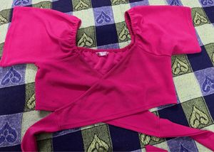 pink tie top