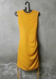 Ruched Drawstring Bodycon Dress