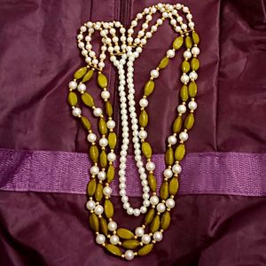 Layered Beaded Necklace Set
