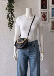 Chic Black Chain Shoulder Bag