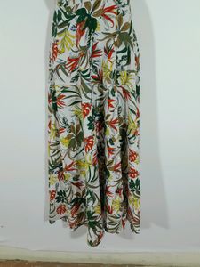 Off White Printed One Shoulder Dress (Women's)