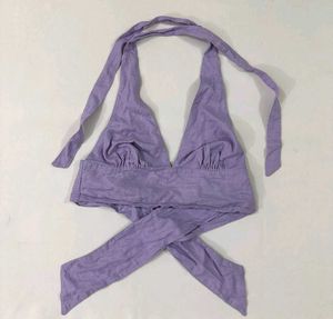 Pinteresty Lavender Halter Top