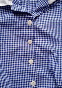 🧊Elodie Royal Blue Gingham Shirt Dress