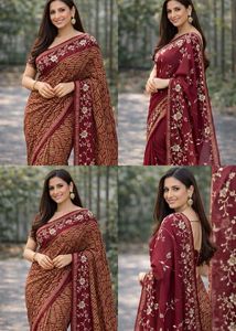 Elegant Embroidered Saree - Perfect for Occasions