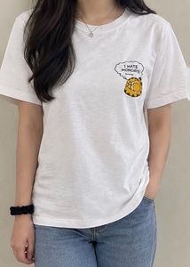 White Garfield "I Hate Mondays" T-Shirt