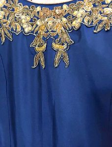 Blue Wedding Cold Shoulder Gown