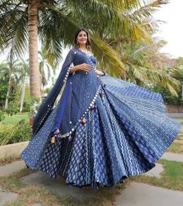 Elegant Blue Printed Kurta Set
