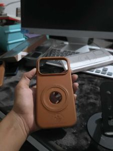 Brown Phone Case with Magnetic Ring