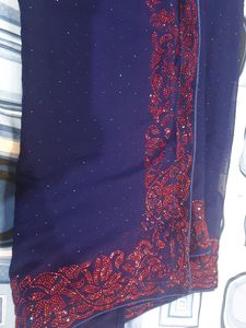 Blue Saree