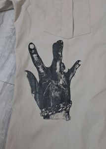 Men's Graphic Print Button-Down Shirt