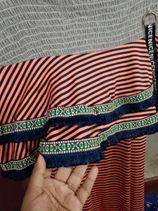 Striped Sleeveless Dress
