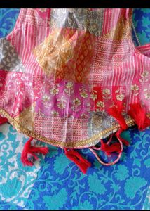Girls Pink top and plazzo..