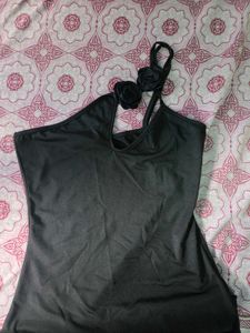 Elegant Black One-Shoulder Dress