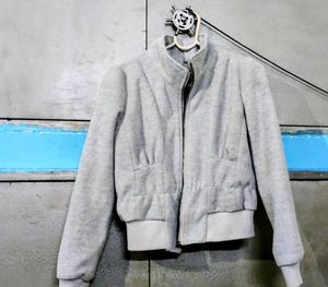 Gray Casual Jacket