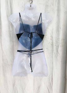 689. Black sexy backless top